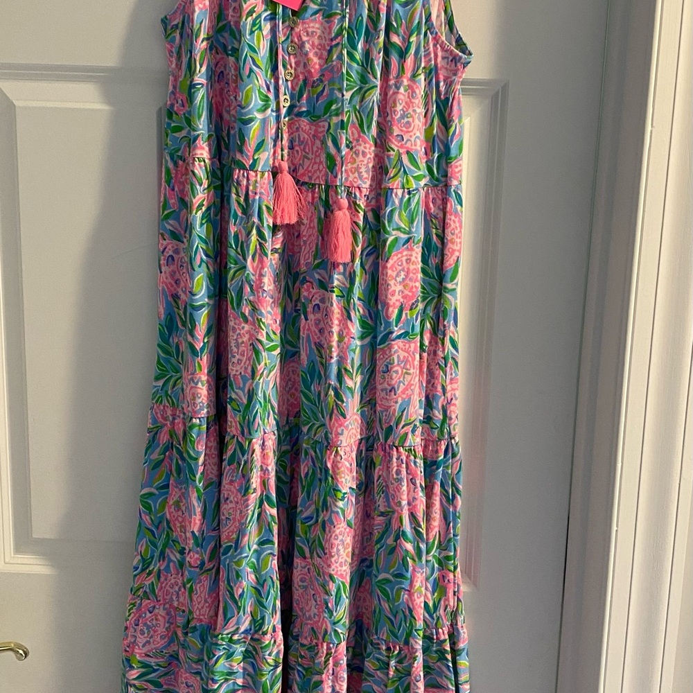 Vibrant Floral Sleeveless Dress